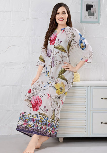 Flora Blush Floral Nightgown