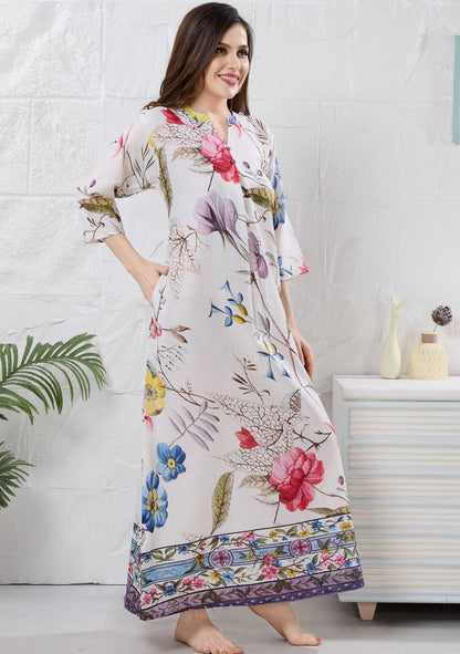 Flora Blush Floral Nightgown