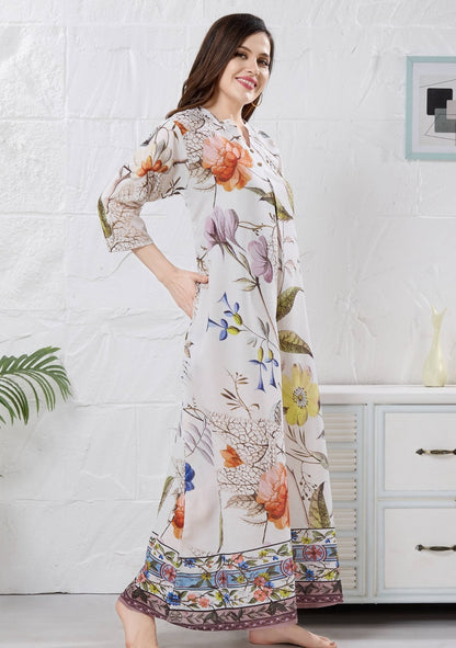 Flora Ivory Bloom Floral Nightgown