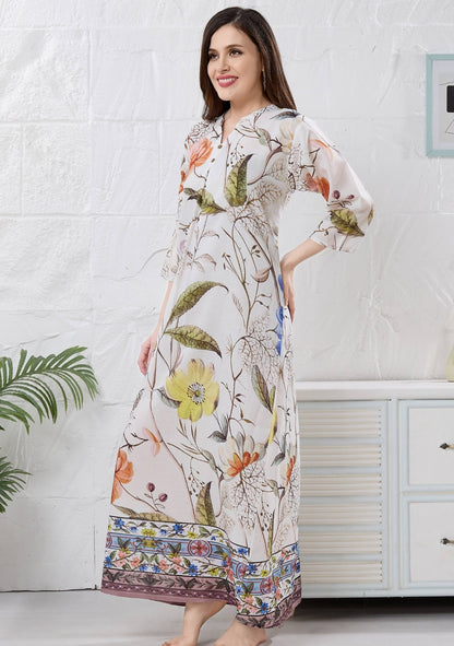 Flora Ivory Bloom Floral Nightgown