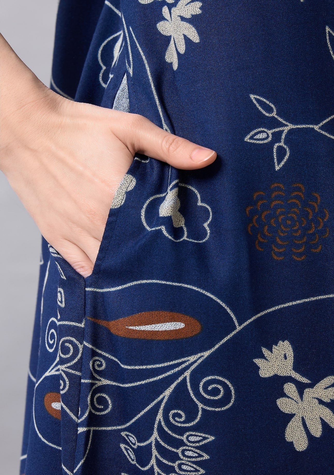 Lily Blue Embroidered Nightgown