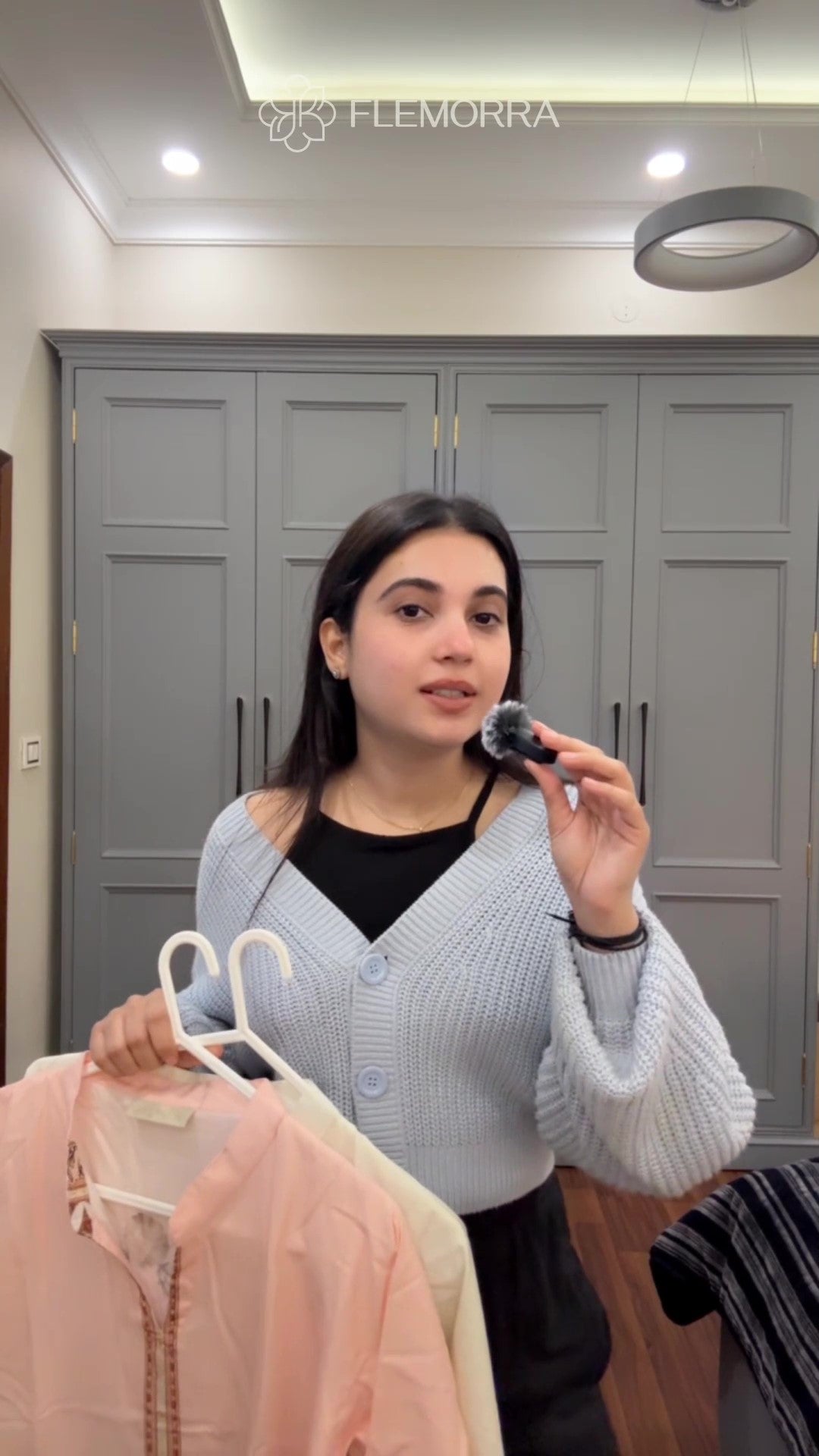 Naira Peach Cloud Printed Rayon Co-ord Set