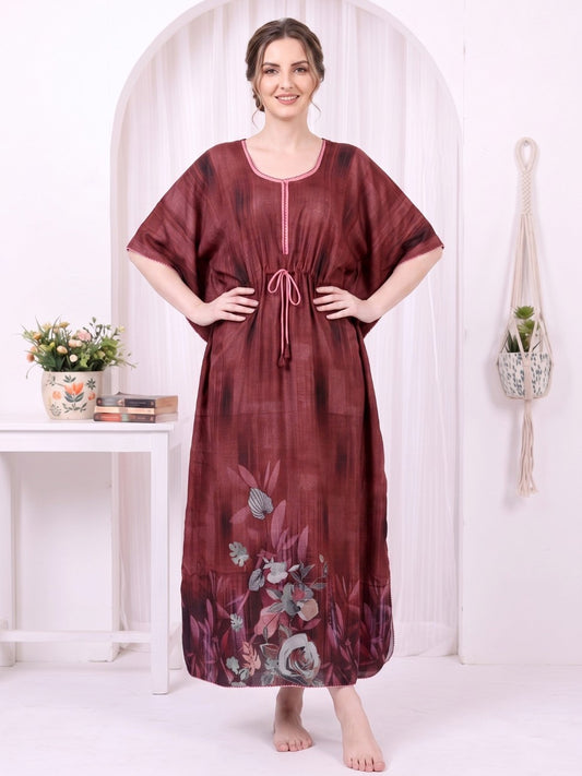 Adira Mulberry Grace Printed Kaftan