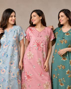 Buy Any 3 Nightgowns @ ₹2999